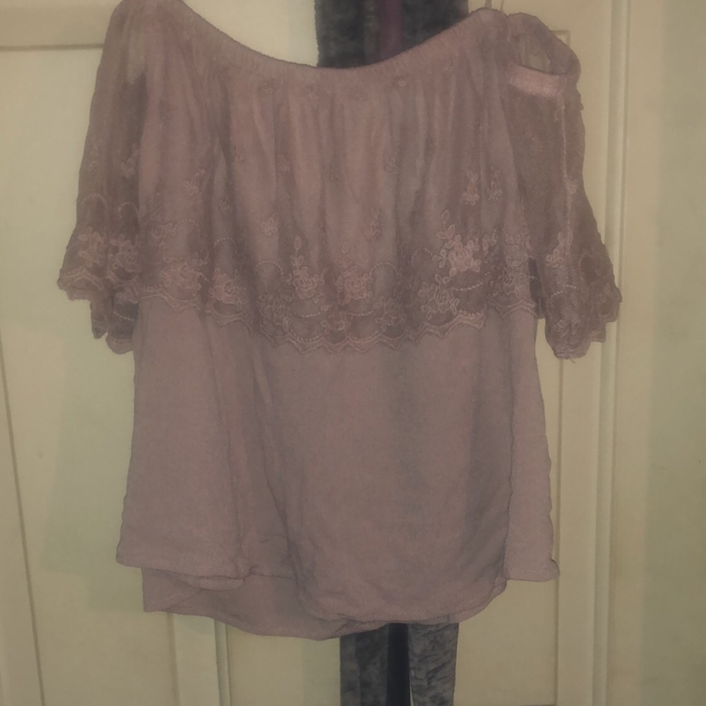 Off shoulder crop top